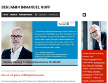 Tablet Screenshot of benjamin-hoff.de